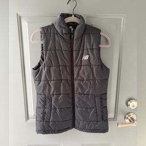 New Balance Black Quilted Puffer Vest